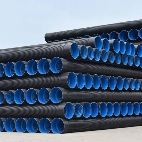 High-Quality HDPE Double Wall Corrugated Pipe for Building Drainage Hot Sale
