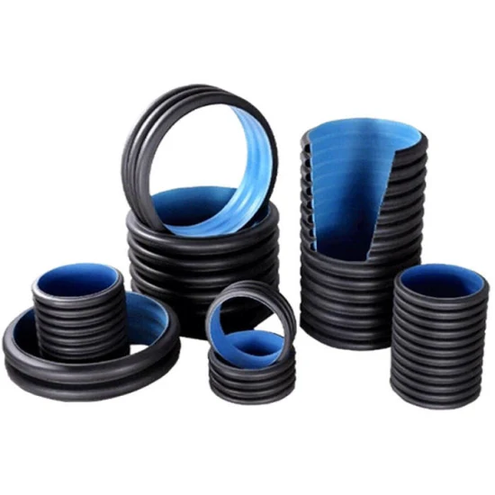 HDPE Double Wall Corrugated Plastic Drainage Pipe China Factory